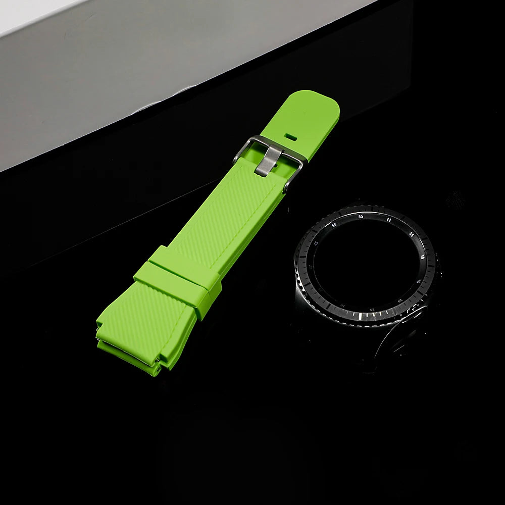 20/22mm Watch Strap For Samsung galaxy watch 5/6/4 40mm/Classic 46/Gear s3 silicone bracelet huawei watch gt 2e/5 pro 45mm Strap