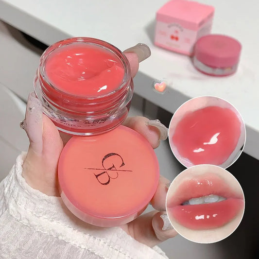 Canned Jam Lip Gloss Gege Bear Jam Lip Honey Moisturizing and Shiny Mirror Non Sticky Makeup Lip Glaze