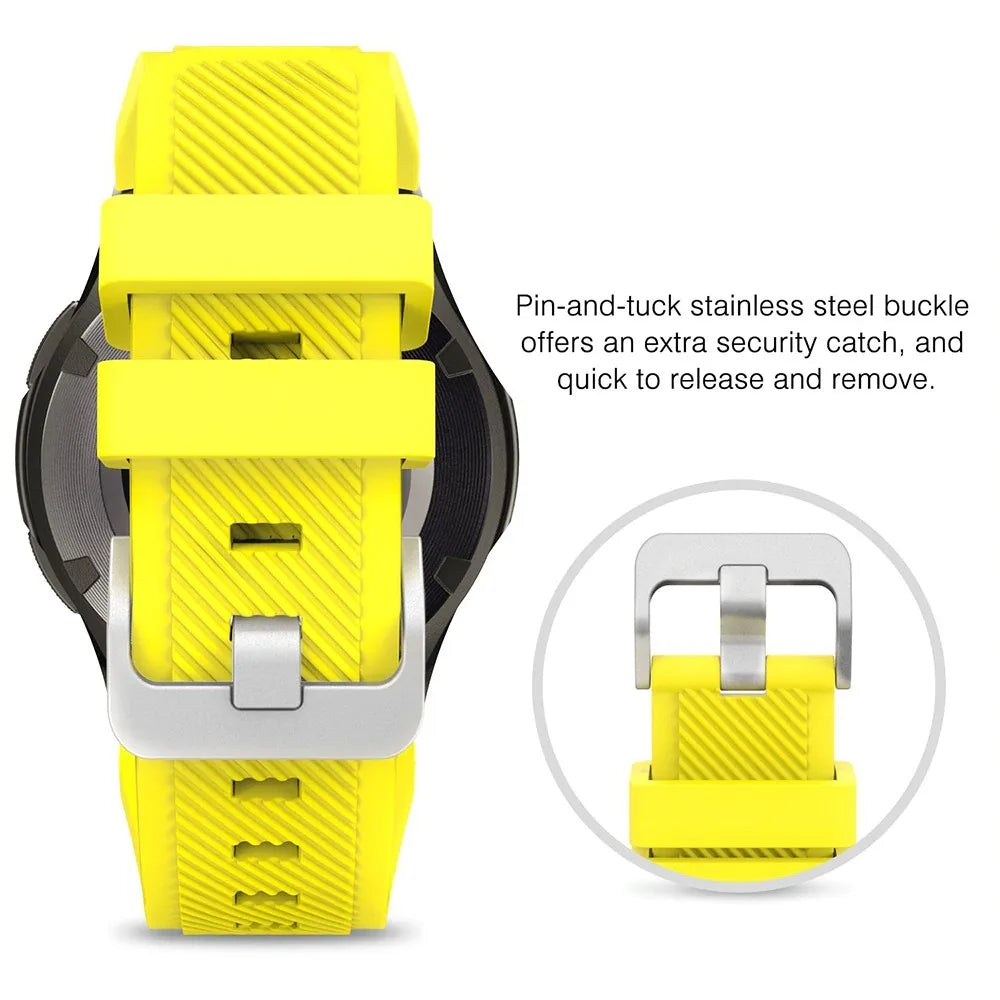 20/22mm Watch Strap For Samsung galaxy watch 5/6/4 40mm/Classic 46/Gear s3 silicone bracelet huawei watch gt 2e/5 pro 45mm Strap